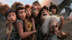Croods Family with Guy